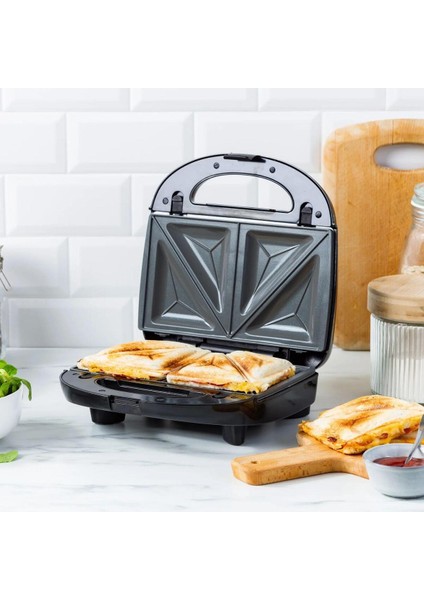 3'ü 1 Arada Siyah Tost Makinesi, Şık ve Kullanışlı Tasarım fırsatları