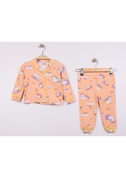Bebek Düğmeli Pijama Takımı