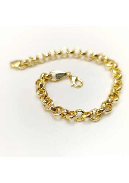 6.6mm Rolo Doç Zincir Bileklik Künye 14 Ayar Altın Hd Videolu fiyatları