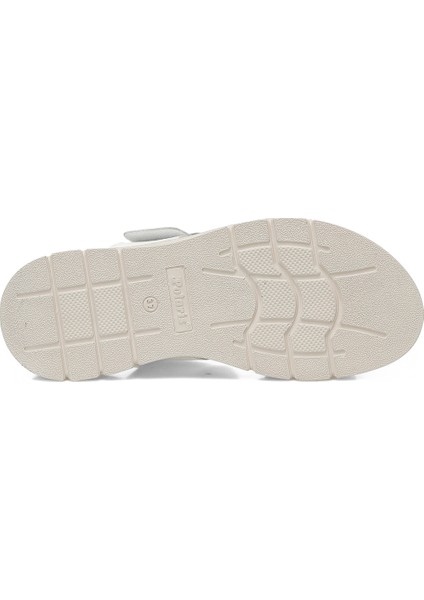 166245.Z5FX Beyaz Kadın Comfort Sandalet