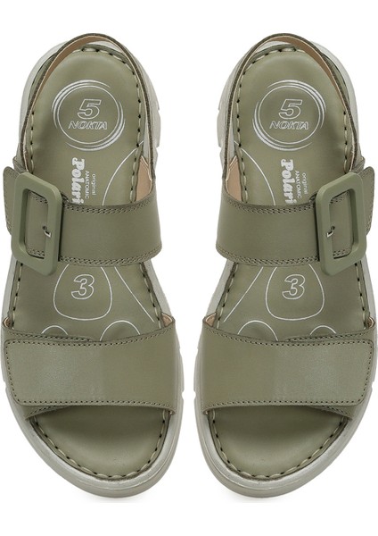 166245.Z5FX Yeşil Kadın Comfort Sandalet