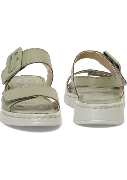 166245.Z5FX Yeşil Kadın Comfort Sandalet