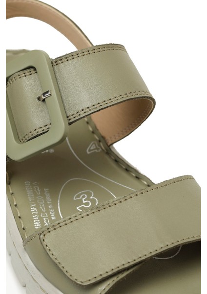 166245.Z5FX Yeşil Kadın Comfort Sandalet