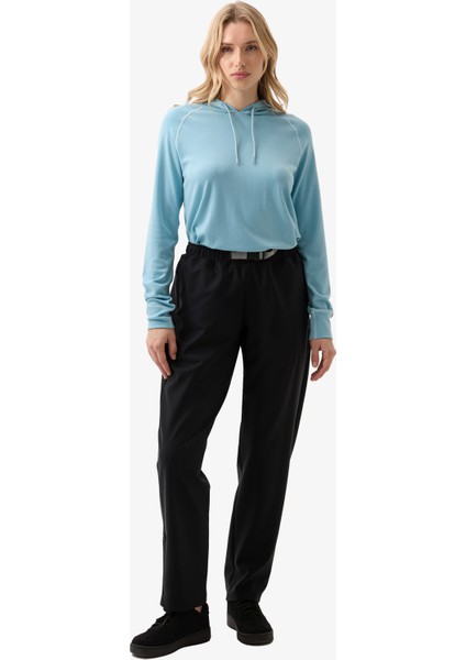 Kadın Termal Kapşonlu Sweatshirt 2. Seviye 5938 - Mavi fırsatları