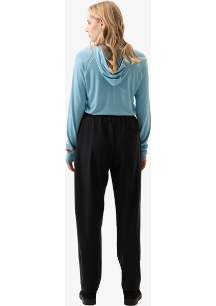 Kadın Termal Kapşonlu Sweatshirt 2. Seviye 5938 - Mavi indirimleri