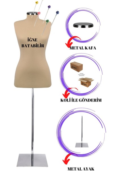 40 Beden Full Iğne Batan Terzi Mankeni Prova Mankeni Vitrin Mankeni Po-01