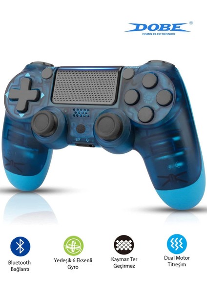 Ps4-Pc-Android Box-Android-Ios Telefon Tablet Uyumlu Titreşimli Bluetooth Oyun Kolu