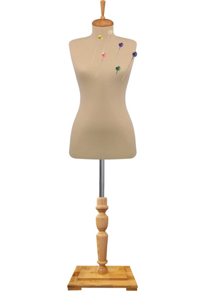 Dikiş Setli Özel Cilalı Mobilya Ayaklı 40 Beden Dikine ve Yatay Iğne Batabilen Terzi Mankeni fiyatları