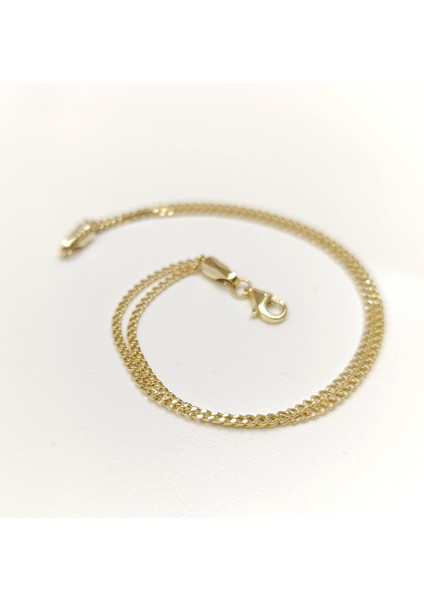 Ikili Gurmet Zincir Bileklik Künye 14 Ayar Altın fiyatları