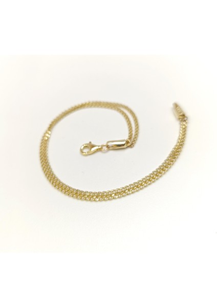 Ikili Gurmet Zincir Bileklik Künye 14 Ayar Altın fırsatları