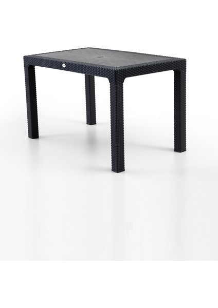 Side 4 Kişilik Rattan Masa Sandalye Takımı Siyah fırsatları