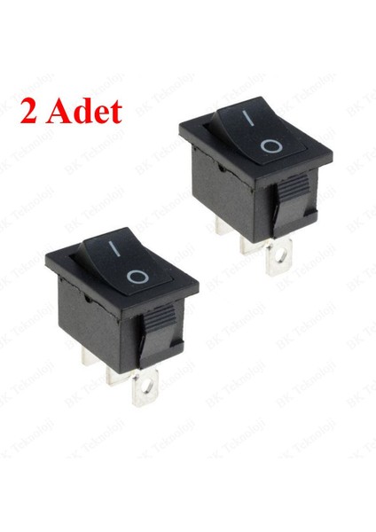 3 Pin Rocker On/off Işıksız Power Anahtar 2 Adet modelleri
