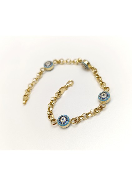 Göz Bileklik Künye 14 Ayar Altın Hd Videolu modelleri