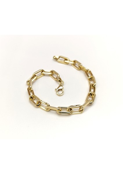 Piramit Ataç Zincir Bileklik Künye 14 Ayar Altın Hd Videolu