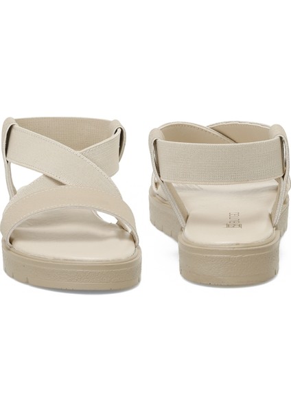 25S-275 5fx Bej Kadın Düz Sandalet