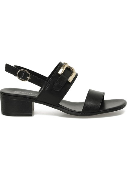 25S-198 5fx Siyah Kadın Topuklu Sandalet