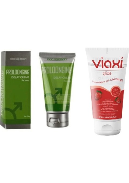 Viaxi Proloongıng Krem 56 Ml+Viaxi Çilek Aromalı Kayganlaştırcı