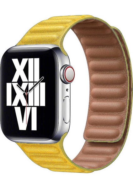 ​​​apple Watch 44MM Krd-34 Deri Kordon