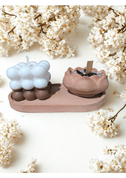 Hartopia-Aromaterapi Mum-Lotus Çiçeği Mum Set