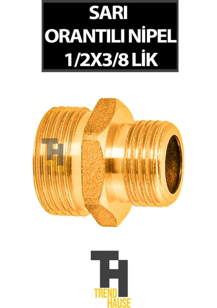 Sarı Orantılı Nipel 1/2x3/8