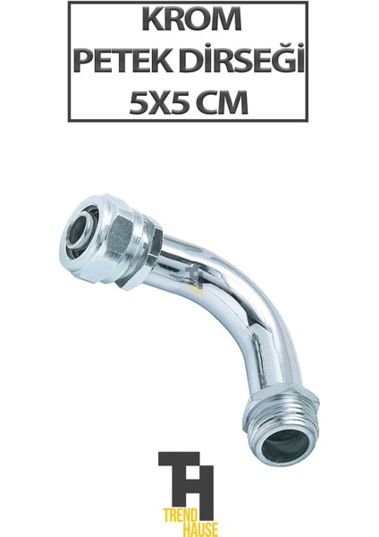Petek Dirseği Krom 5x5