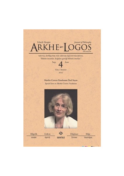 Arkhe-Logos Felsefe Dergisi Bahar Sayı:1 2016