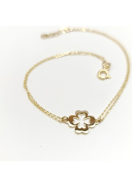 Yonca Bileklik Künye 14 Ayar Altın Hd Videolu fiyatları