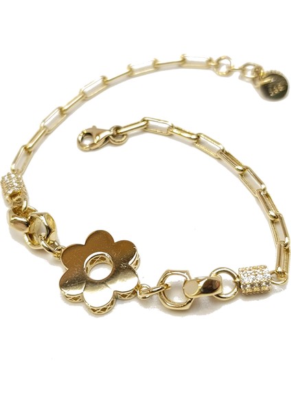 Çiçek Bileklik Künye 14 Ayar Altın Hd Videolu