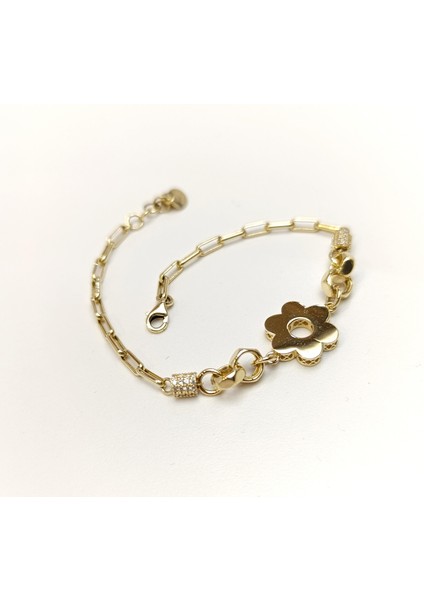 Çiçek Bileklik Künye 14 Ayar Altın Hd Videolu modelleri