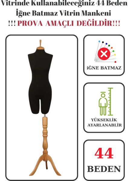 44 Beden Iğne Batmaz Vitrin ve Fotoğraf Çekimi Için Pantolon Giyebilen Terzi Mankeni Vitrin Mankeni
