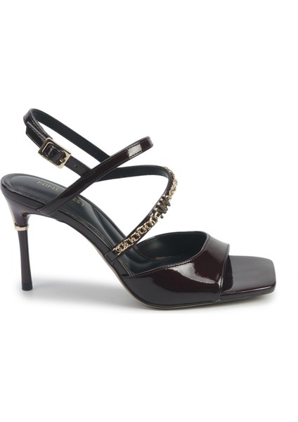 Irena 5pr Bordo Kadın Topuklu Sandalet