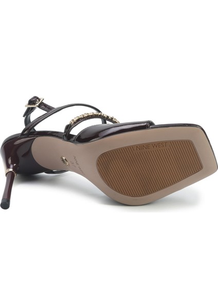 Irena 5pr Bordo Kadın Topuklu Sandalet