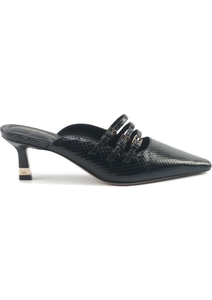 Barbara 5pr Siyah Kadın Topuklu Terlik