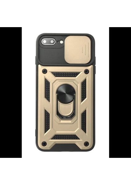 iPhone 7 Plus Kılıf Pars Lens Yüzüklü Silikon