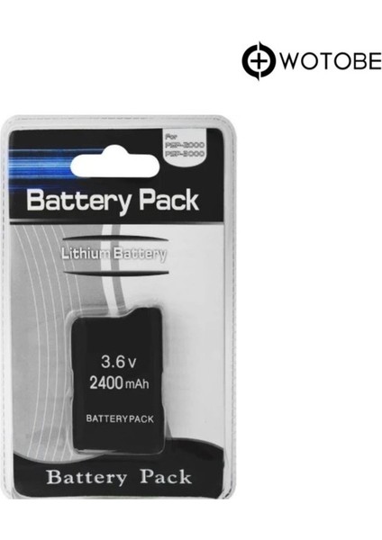 Psp 2000-3000 Uyumlu 2400MAH Şarj Edilebilir Pil modelleri