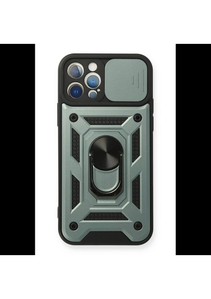 iPhone 12 Pro Kılıf Pars Lens Yüzüklü Silikon