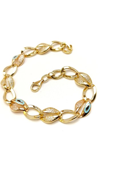 Mineli Göz Bileklik Künye 14 Ayar Altın Hd Videolu