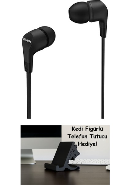 TAE1105 Kablolu Kulak Içi Kulaklık (Mikrofonlu) Siyah