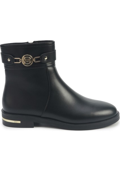 Norra 5pr Siyah Kadın Düz Bot