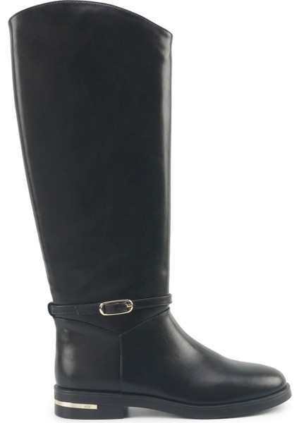 Nucıa 5pr Siyah Kadın Düz Çizme