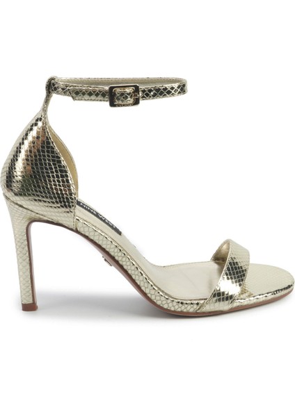 Isla2 5pr Altın Kadın Topuklu Sandalet