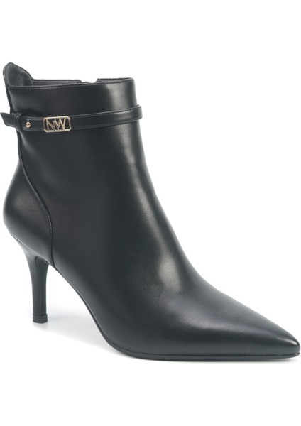 Thandı2 5pr Siyah Kadın Topuklu Bot