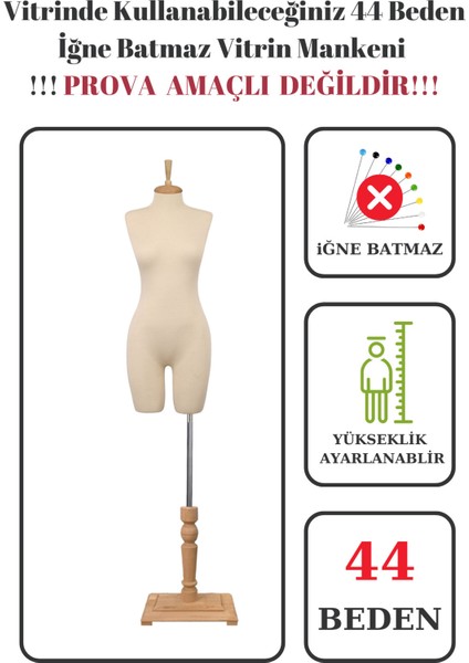 44 Beden Iğne Batmaz Vitrin ve Fotoğraf Çekimi Için Pantolon Giyebilen Terzi Mankeni Vitrin Mankeni