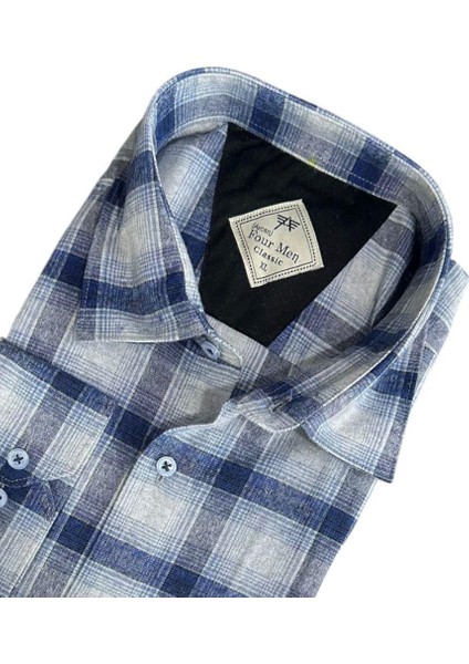 Klasik %100 Cotton Uzun Kollu Terletmeyen Kışlık Flanel Kumaş Çok Renk Gömlek (Regular Kalıp) fiyatları