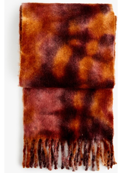 Batik Desenli Uzun Püsküllü Atkı fiyatları