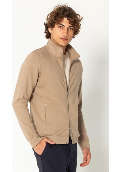 Erkek Modern Tasarım Teknolojik Kumaş Süper Yumuşak Çift Fermuar Açılır Detaylı Ince Mont fırsatları