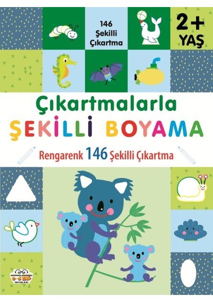 Çıkartmalarla Şekilli Boyama 2 Yaş Üstü