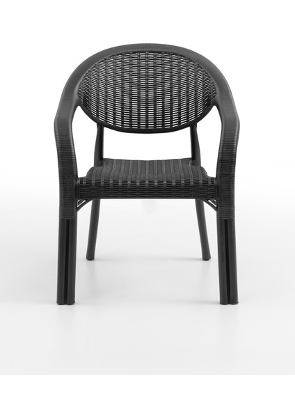 Bamboo 4'lü Rattan Sandalye Siyah modelleri