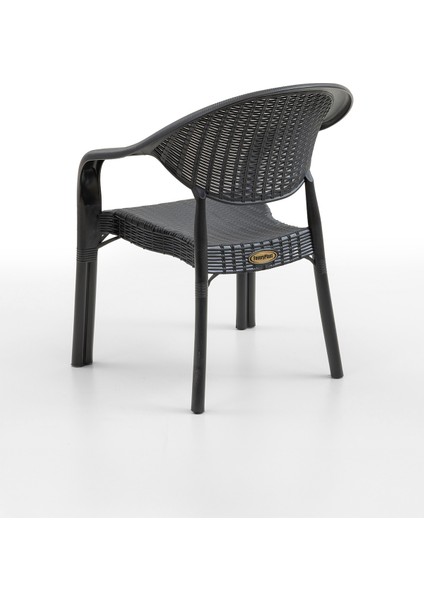 Bamboo 4'lü Rattan Sandalye Siyah indirimleri