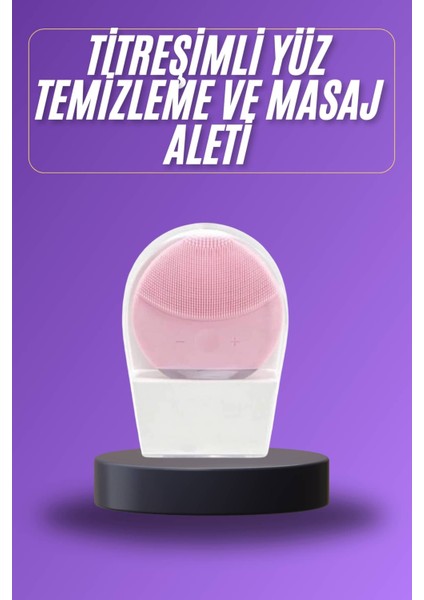 Depomix Titreşimli Yüz Masaj Aleti Titreşimli Makyaj Temizleme Cihazı